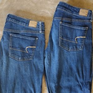 2 PAIR * AE American Eagle Jeggings * Size 12 * EUC